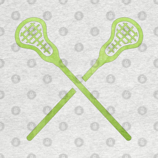 Lacrosse Stick Green by hcohen2000